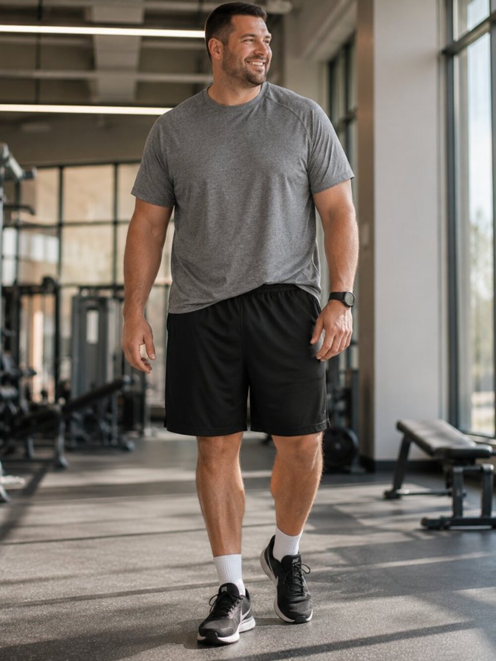 BCG Black Mesh Athletic Shorts | 3XL | Big & Tall | Gym